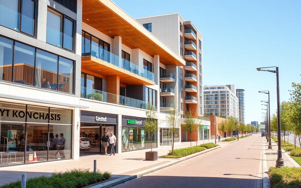 Retail centre with butchery and fresh produce stores